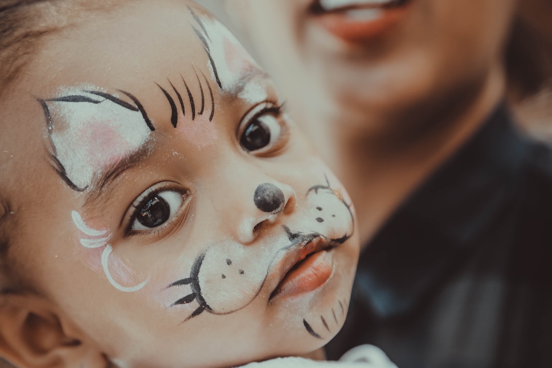 face-paint-purim Face painting at a Purim party to entertain guests.