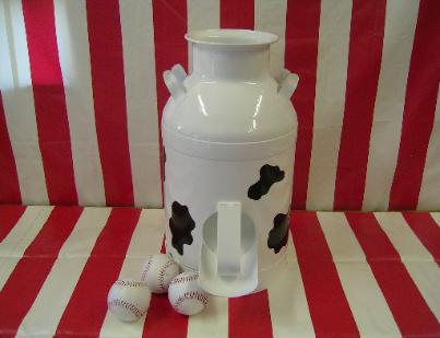Milk Can Toss Carnival Game Rental