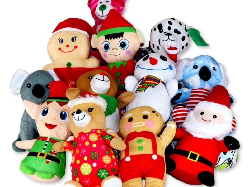 Christmas Claw Machine plushies