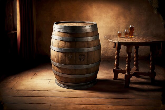 barrel for party table rental